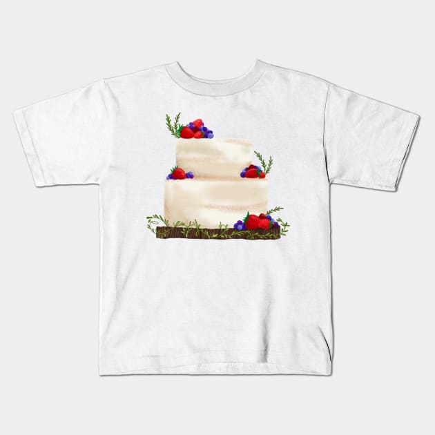 Naked Cake Kids T-Shirt by Fernanda Campos